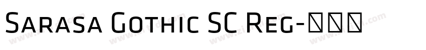 Sarasa Gothic SC Reg字体转换